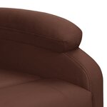 vidaXL Fauteuil de massage Marron Similicuir