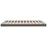vidaXL Cadre de lit Gris 135x190 cm Bois de pin massif Double