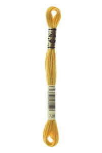 Fil Mouliné DMC Gold Concept 8M Col. 728 Broderie et Point de Croix