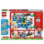 Lego 71400 super mario set d'extension la plage du maxi-oursin  avec figurines yoshi  dauphin  jouet enfants +7 ans