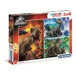 CLEMENTONI - 25250 - SuperColor 3x48 pieces - Jurassic World