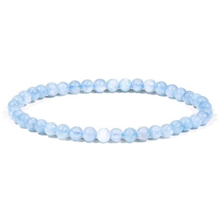 Bracelet élastique pierres d'Aigue marine