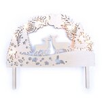 Cake topper bois avec LED Forêt enchantée