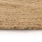 vidaXL Tapis Jute tressé 150 cm rond