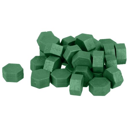 Perles de cire hexagonales 30 g - Vert foncé
