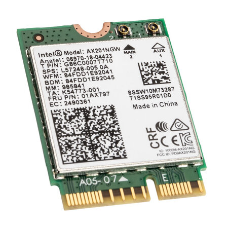 Intel ® wi-fi 6 ax201 (gig+)