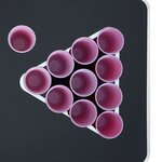 vidaXL Ensemble de table de bière-pong 0 5 L Plastique
