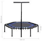 vidaXL Trampoline de fitness avec poignée 122 cm
