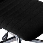 vidaXL Chaises à manger lot de 2 noir tissu