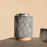 Lanterne solaire bohème bali argent acier h50cm