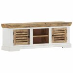 vidaXL Meuble TV 110x30x40 cm Bois massif de manguier