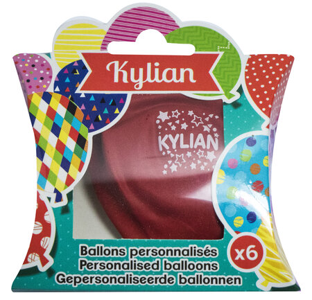 Ballons de baudruche prénom Kylian