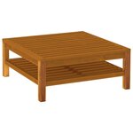 vidaXL Table basse 65x65x35 cm Bois d'acacia solide