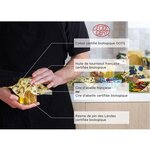 Bee wrap - emballage alimentaire réutilisable 6 feuilles - nature noir et blanc