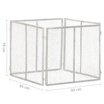 vidaXL Composteur de jardin 85x85x70 cm Fer galvanisé
