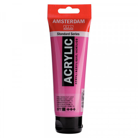Peinture acrylique en tube - violet rouge permanent - 120ml - amsterdam