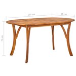 vidaXL Ensemble de salle à manger de jardin 5 Pièces Beige
