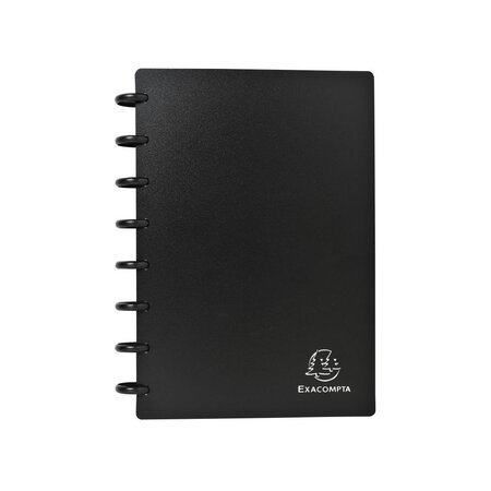 Exacompta : porte-cartes de visite anneaux 14.5x21cm (a5) pochettes détachables