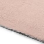 vidaXL Tapis 160x230 cm Fausse fourrure de lapin Vieux rose
