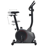 vidaXL Vélo magnétique d'appartement avec mesure du pouls
