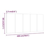 vidaXL Tête de lit Gris béton 200x1 5x80 cm Bois d'ingénierie