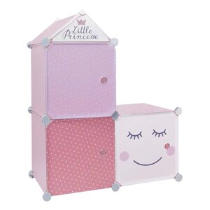 Rangement enfant 3 cubes modulables 30x30 cm