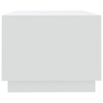 vidaXL Table basse Blanc 102x55x43 cm Aggloméré