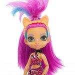 Cave club coffret histoire des cavernes poupée roaralai 20 cm avec son bébé tigre a dents de sabre ferrell