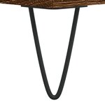 vidaXL Buffet haut Chêne marron 34 5x34x180 cm Bois d'ingénierie