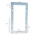 Skimmer piscine hors sol  grande ouverture  blanc