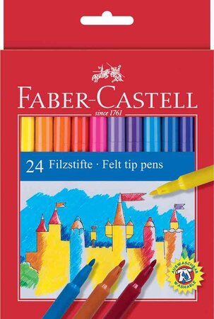 Etui carton de 24 stylos feutre FABER-CASTELL