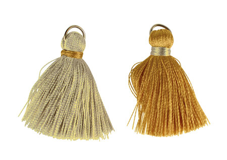 Pompons en coton Argenté Doré 4 cm 8 pièces