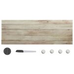 vidaXL Tableau noir magnétique mural Verre 60x20 cm