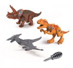 Dinos a assembler - Coffret avec 3 dinosaures