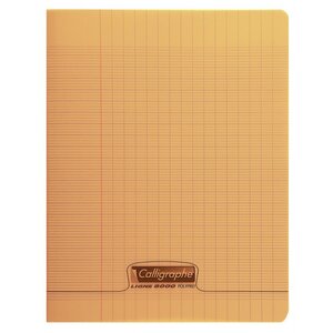 Cahier 48 pages seyès 90 g couverture polypropylène orange format A4 CALLIGRAPHE