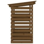 vidaXL Support bois de chauffage Marron miel 108x73x108 cm Bois pin