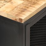 vidaXL Table de chevet 40x30x53 cm Bois de manguier massif brut