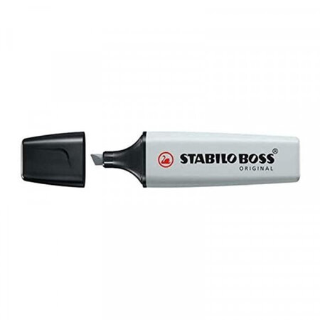 Surligneur - stabilo boss original - pastel - poudre de gris