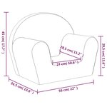 vidaXL Canapé pour enfants Rose Peluche douce