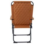 Bo-Camp Chaise de camping pliable Jefferson Argile