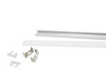 Profilé aluminium 2m pour ruban led avec couvercle blanc opaque - silamp