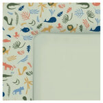 Table a langer murale WICKI + Matelas Couleur Naturel Motifs Party Animal Vert