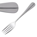 Fourchette de table 210 mm baguette - lot de 12 - olympia -  - acier inoxydable 210