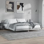 vidaXL Cadre de lit gris béton 160x200 cm bois d'ingénierie