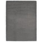 vidaXL Tapis 160x230 cm Fausse fourrure de lapin Gris foncé
