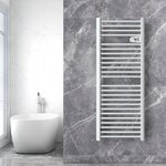 Sèche serviette électrique montana blanc aluminium 750w