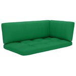 vidaXL Canapé d'angle palette de jardin Gris Bois de pin imprégné