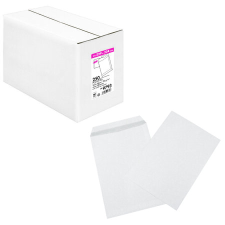 Lot de 250 pochettes 260x330 blanc 120g