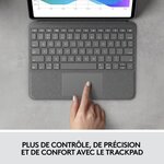 Logitech - clavier folio touch - gris