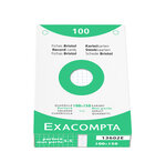 Étui De 100 Fiches - Bristol Quadrillé 5x5 Perforé 100x150mm - Blanc - X 10 - Exacompta